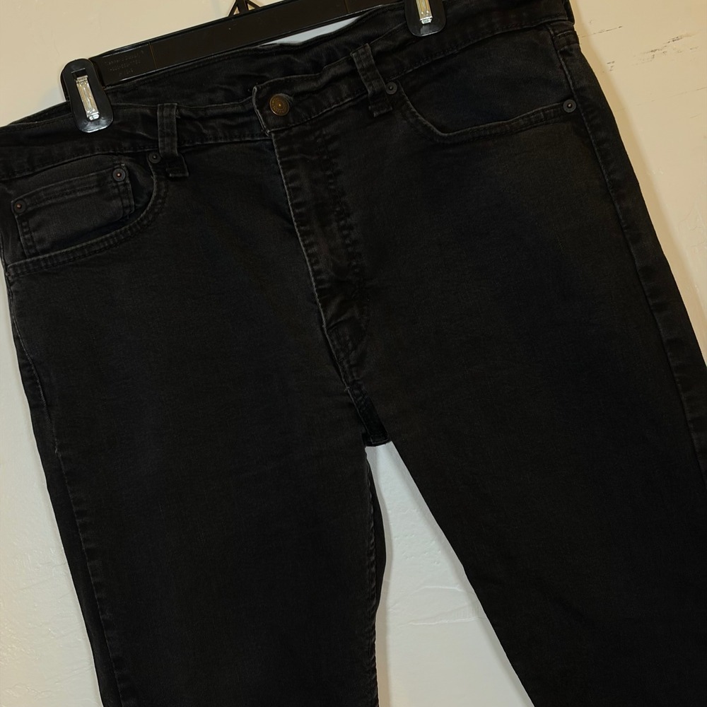 Levis 512 Slim Taper Jeans Mens W38 L30‎ Faded Black Denim Pants